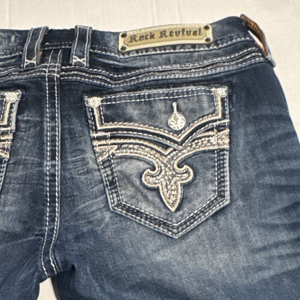 Rock Revival Y2K Western Embellished Distressed Jeans - Picture 3 of 11